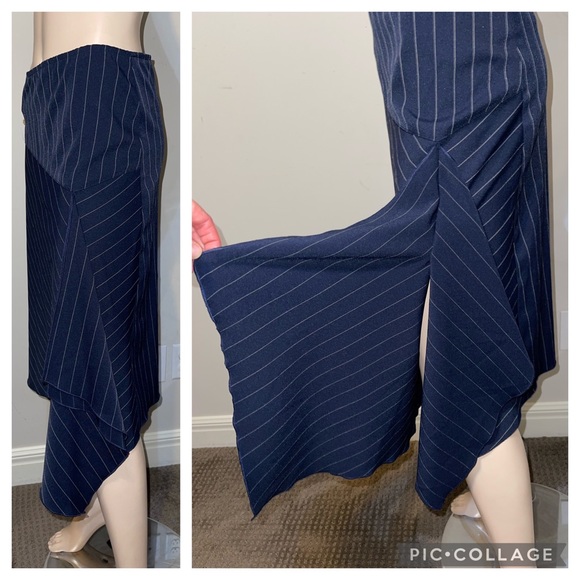 Roccobarocco Pinstripe Skirt & Blazer 10/12 - Picture 2 of 11